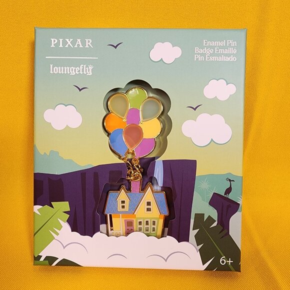 Loungefly Disney Pixar Up Balloon House Carl & Ellie's LE 3" Enamel Pin NEW - Picture 9 of 9